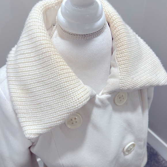 Worthington coat double breasted white/ light cream color. - Picture 4 of 6